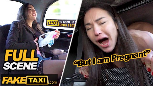 Taxi encounter with a pregnant woman features hardcore action