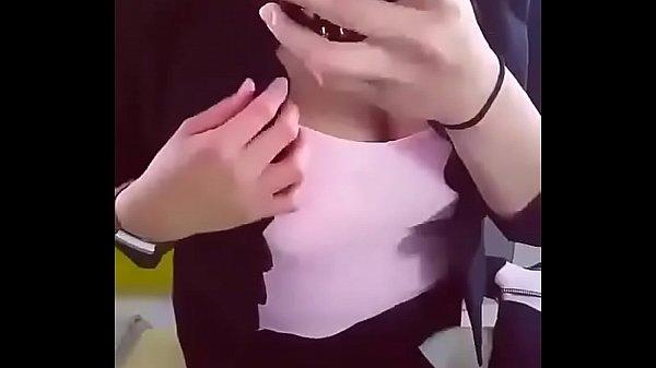 Tunisian pregnant woman milking tits
