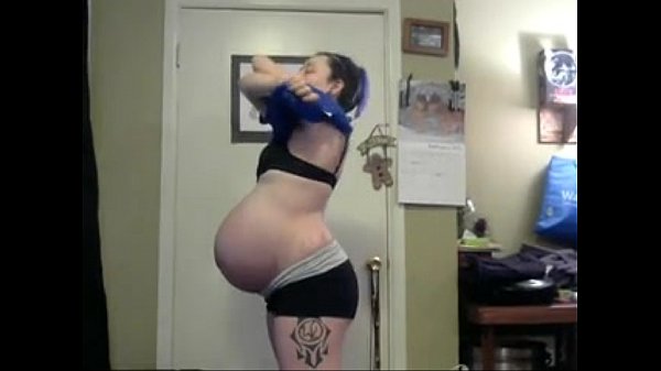 Pregnant Stripper Posing
